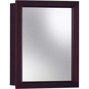    Mount Mirrored Medicine Cabinet in Espresso 780989 at The Home Depot