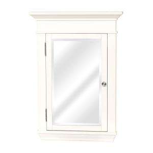 Whitely 15 in. Recessed Mirrored Medicine Cabinet in White WW2127HD at 