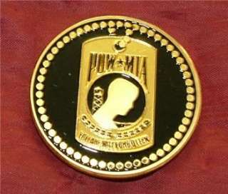 POW MIA Challenge Coin You Are Not Fotgotten  