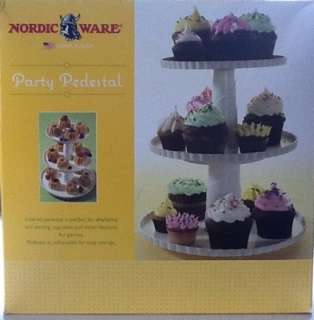 NORDIC WARE   PARTY PEDESTAL   displays cupcakes et al  