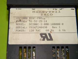 Regulador del límite del lazo de Honeywell UDC2000 120Volt 60Hz