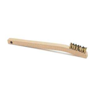   Electric Wooden Handled Brass Wire Brush KH582 