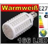 LED Lampe 166 LED Energiesparlampe Led Birne Leuchtmittel   E27 