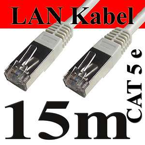 15 Meter ISDN DSL Kabel  LAN Kabel  Patchkabel (15m)  