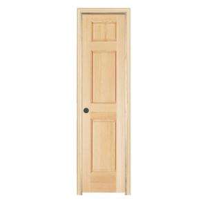   Unfinished Right Hand 3 Panel Prehung Door 950968 at The Home Depot