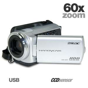 Sony Handycam DCRSR47 HDD Camcorder   60GB Capacity, 60X Optical Zoom 