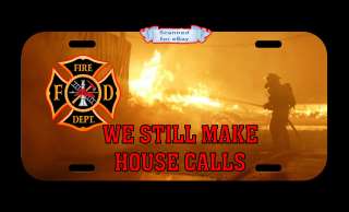   For Your Car FIRE DEPT. Firefighter Novelty Sign Auto Car Tag  