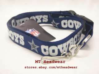 OFFICIAL LICENSED NFL LANYARD ***DALLAS COWBOYS NAVY*** KEYCHAIN 