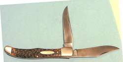 Old 5 1/4 FOLDING Pocket Hunting Knife: WESTERN #062 Boulder CO 