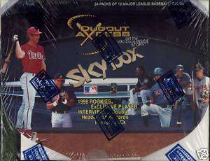 1998 Fleer Skybox Dugout Axcess Baseball Box  