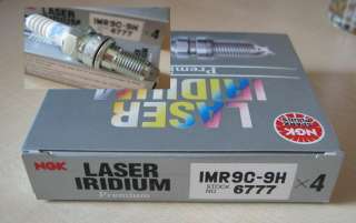 You are bidding on a set of 4 new spark plugs NGK IMR9C 9H, the ones 