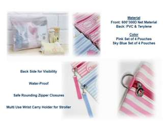 BabyTaste Multi Use Diaper Bag Organizer Pouches Cosmetics Small Bag 