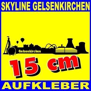 Aufkleber Skyline Gelsenkirchen Schalke 15cm Sticker  