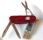 USB Stick 8 GB Taschenmesser ROT Lampe Messer Kugelschreiber Schere 