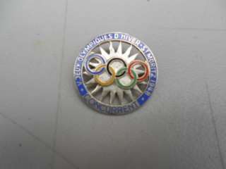   1948 ST. MORITZ Official WINTER OLYMPICS Enamel CONCURRENT Pin BADGE