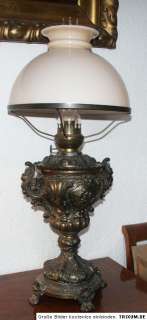   Lampe Jugendstil ca 1890 verziert außergewöhnlich edel  