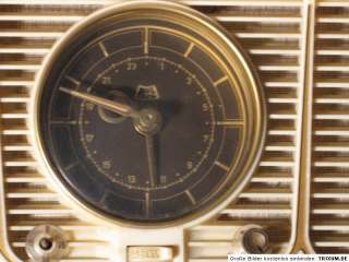 Rares 50er Jahre Telefunken Jubilate Röhrenradio mit Uhr & Wecker 