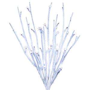 20 in. Snowy Battery Operated Lighted Branch with Timer 36850 at The 