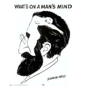 Sigmund Freud   Whats On A Mans Mind? Mini Poster (50 x 40cm 