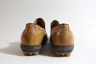 GORGEOUS Miu Miu British Tan Wingtip Loafer Shoe 7/37.5  