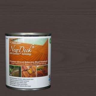 NewDeck 1 qt. Water Based Black Walnut Infrared Reflective Wood Stain 