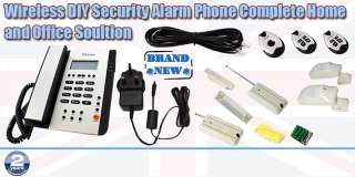 Wireless Security Phone Alarm Home Office Self Monitoring Sensor 