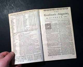 1780 BATTLE OF CAMDEN SC Revolutionary War OLD Magazine  