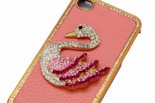   Crystal Hard Case Bling Rhinestone for iPhone 4G 4S Pink 