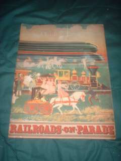 1939 NY WORLDS FAIR RAILROADS ON PARADE PAGEANT PROGRAM 