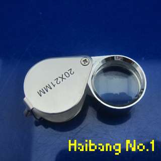 20 x 21mm Jewellers Jewelry Loupe Magnifier Eye Magnifying Glass