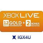 XBOX 360 LIVE GOLD 12+2  14 Monate Mitgliedschaft Karte/ Month Months 