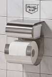  M&M Toilettenpapierhalter aus Edelstahl mit Fach für 