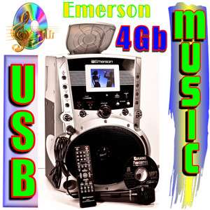   Karaoke Player 4Gb USB POP MUSIC PACK Emerson GF626 Machine +G
