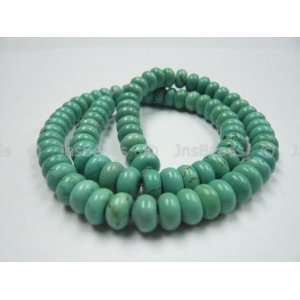   Green Turquoise 8mm Gemstone Abacus Beads 16 Arts, Crafts & Sewing