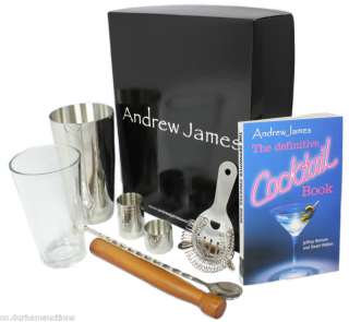   James Cocktail Shaker set including Boston Shaker + Accessories  