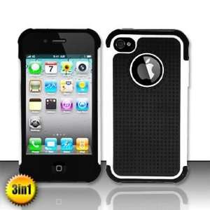 com Apple iPhone 4 & 4S Protector Case Black Tones in White Ballistic 