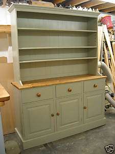 Dresser Handmade Farrow + Ball Painted Pine Three Door  