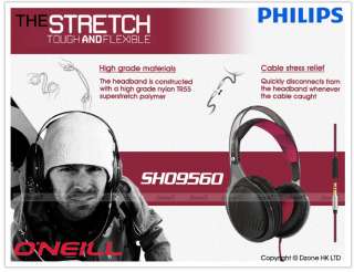 Philips ONeill SHO9560 The Stretch Headband Headphones Jeremy Jones 