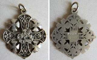   Bijou pendentif croix Jerusalem en argent cross silver
