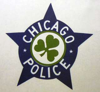 Tee Chicago Police IRISH STAR LOGO full color  