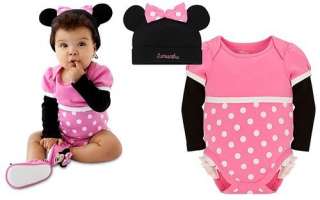 Disney Costume Rompers Cotton Long Sleeves Minnie