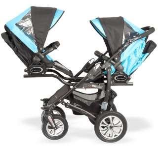 BABYACTIVE TWINNY 2IN1 TRAVEL SYSTEM DOUBLE BUGGY FOR TWINS 10 DESIGNS 