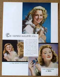   1948 ROJA BRILLANTINE French Ad Advert CHIC HAIR STYLE