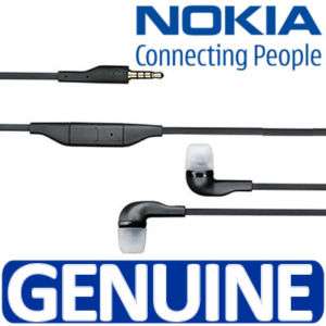 GENUINE NOKIA WH 205 BLACK HEADPHONES FOR NOKIA X6 N900  