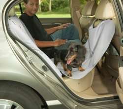 Bergan Hammock Style Rear Seat Protector Dog Pet Gray  