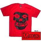 Misfits   Skull Classic   Red Band T Shirt