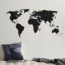 World Map Wall Sticker With Destination Markers   gifts for men
