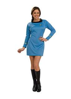 Star Trek Classic Adult Blue Dress  Cheap TV and Movie Halloween 