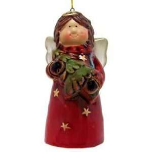  Angel Bell Red Christmas Ornament