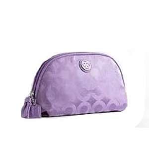  Coach Signature Cosmetic Case Bag Pouch Purple   Coach 